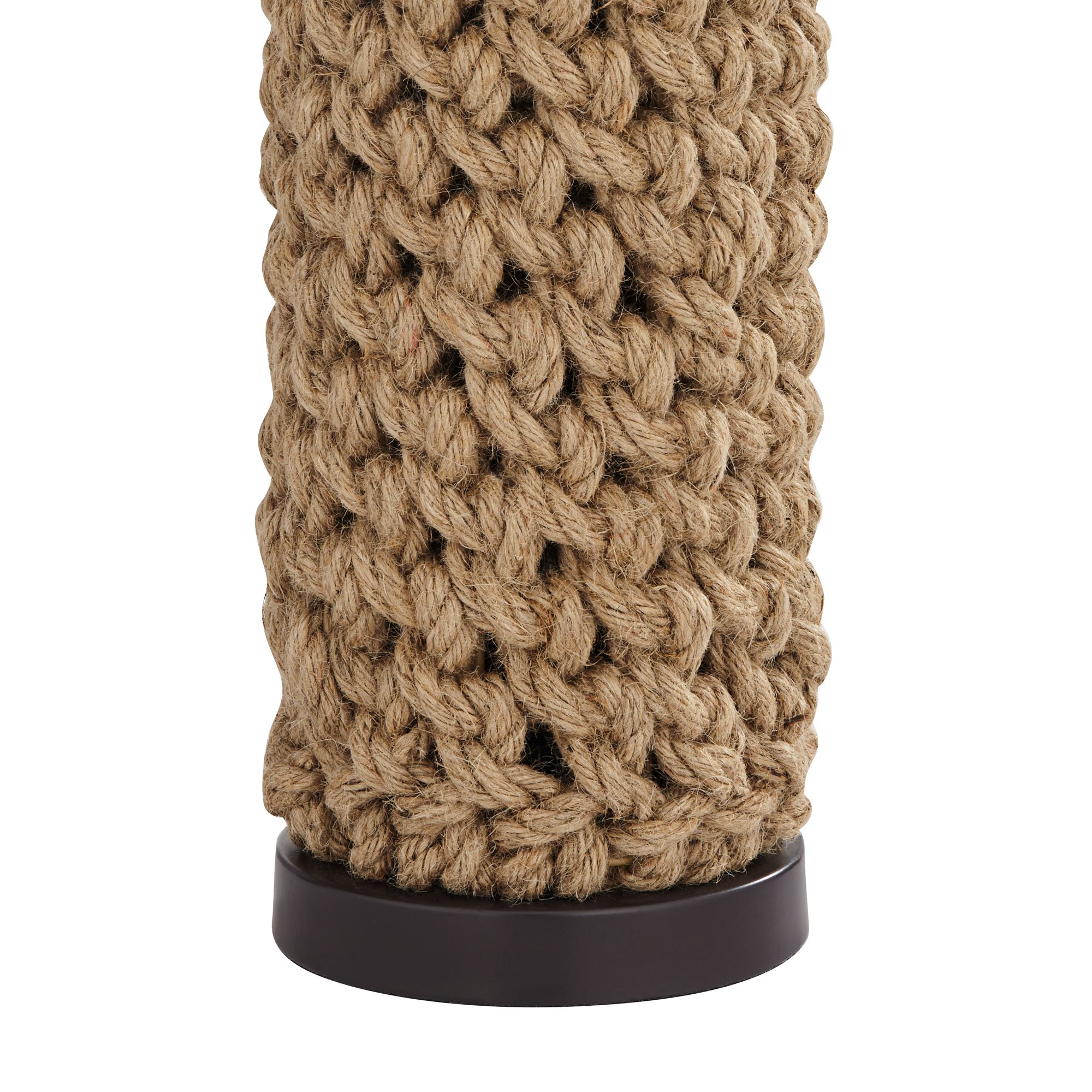 Image 7 Possini Euro Ciera Natural Bronze and Rope Wrapped Table Lamps Set of 2 more views