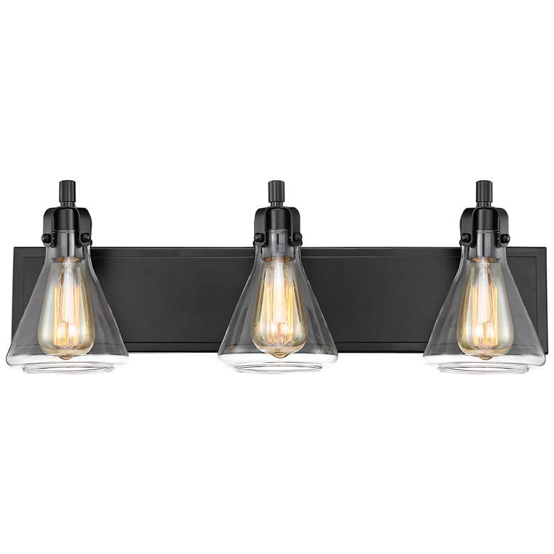 Image 2 Possini Euro Cindy 24" Wide Bronze 3-Light Bath Light