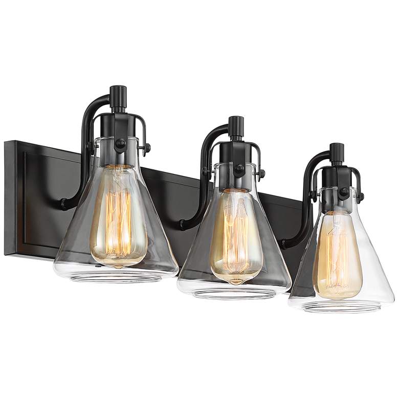 Image 5 Possini Euro Cindy 24" Wide Bronze 3-Light Bath Light more views