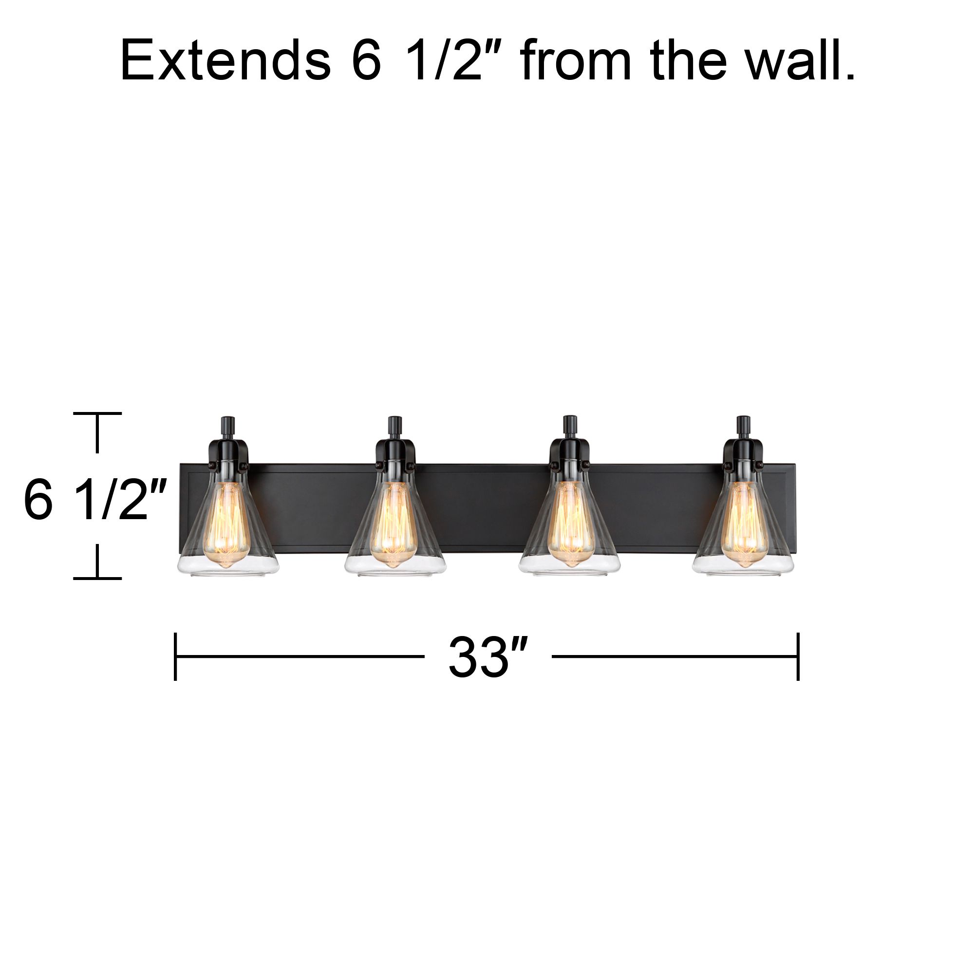 Possini Euro Cindy 33" Wide Bronze 4-Light Bath Light in scene