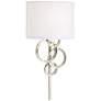 5_Possini Euro Circles 18" Nickel Plug-In Sconces with Smart Sockets more views