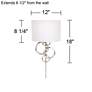 7_Possini Euro Circles 18" Nickel Plug-In Sconces with Smart Sockets more views