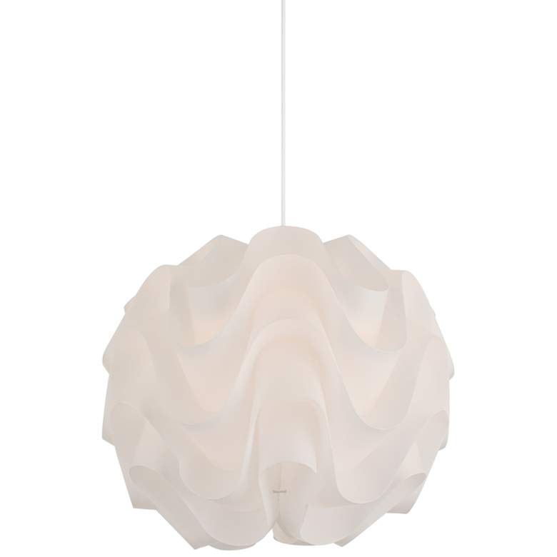 Image 2 Possini Euro Cirrus 20" Wide White Cloud Orb Pendant Light