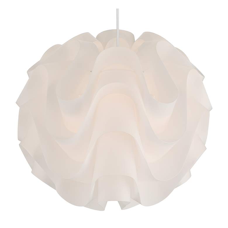 Image 3 Possini Euro Cirrus 20" Wide White Cloud Orb Pendant Light more views