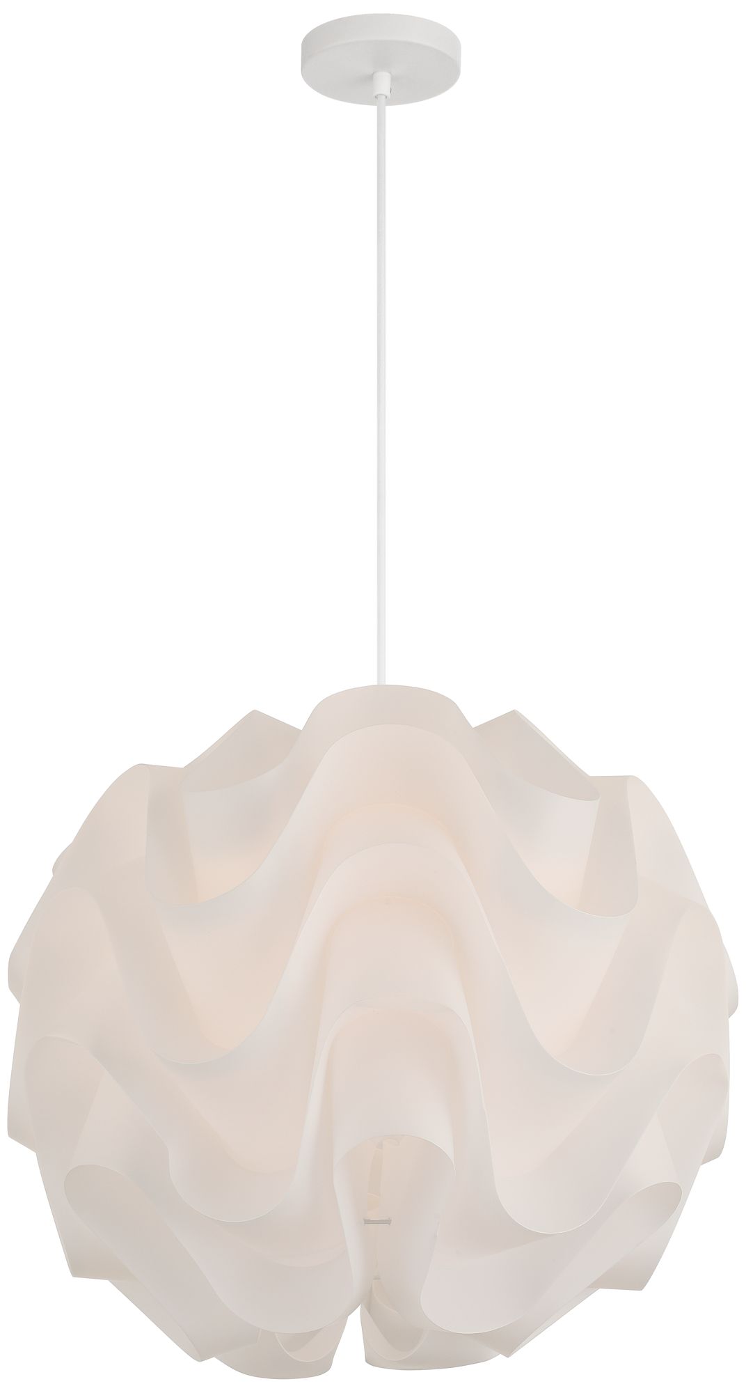 Image 7 Possini Euro Cirrus 20" Wide White Cloud Orb Pendant Light more views