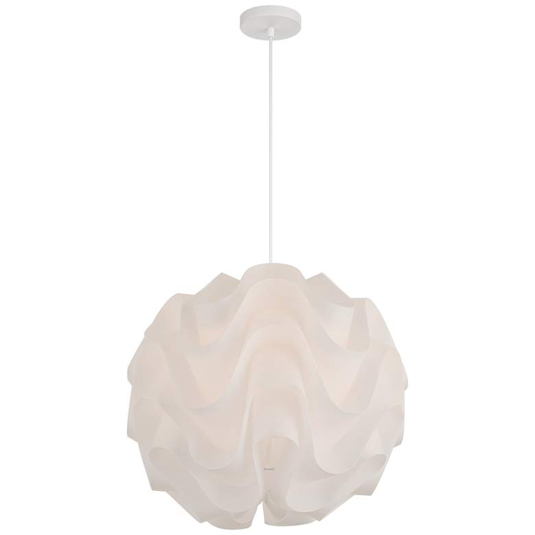Image 7 Possini Euro Cirrus 20" Wide White Cloud Orb Pendant Light more views