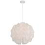 7_Possini Euro Cirrus 20" Wide White Cloud Orb Pendant Light more views