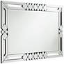Possini Euro Clafia Clear Diamond 26" x 40" Wall Mirror