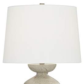 Image5 of Possini Euro Claire 30" White and Grey Sculptural Modern Table Lamp more views