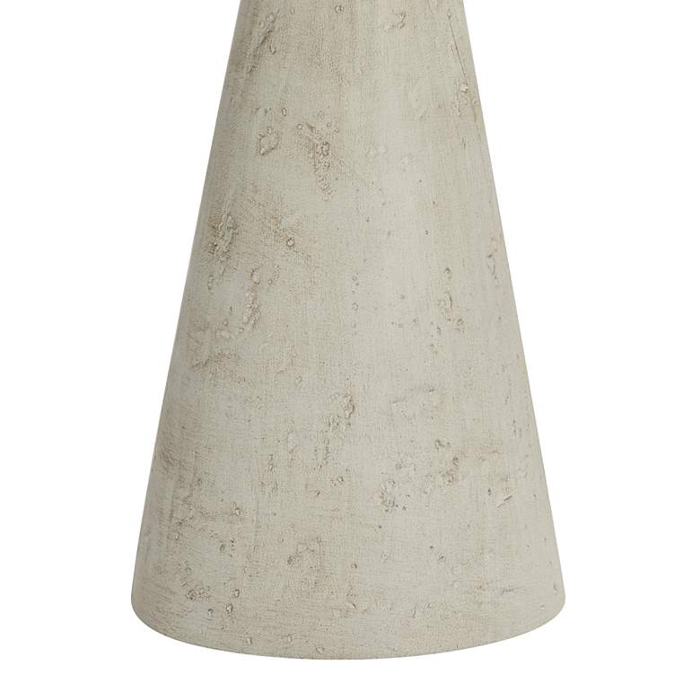 Image 7 Possini Euro Claire 30 inch White and Grey Sculptural Modern Table Lamp more views