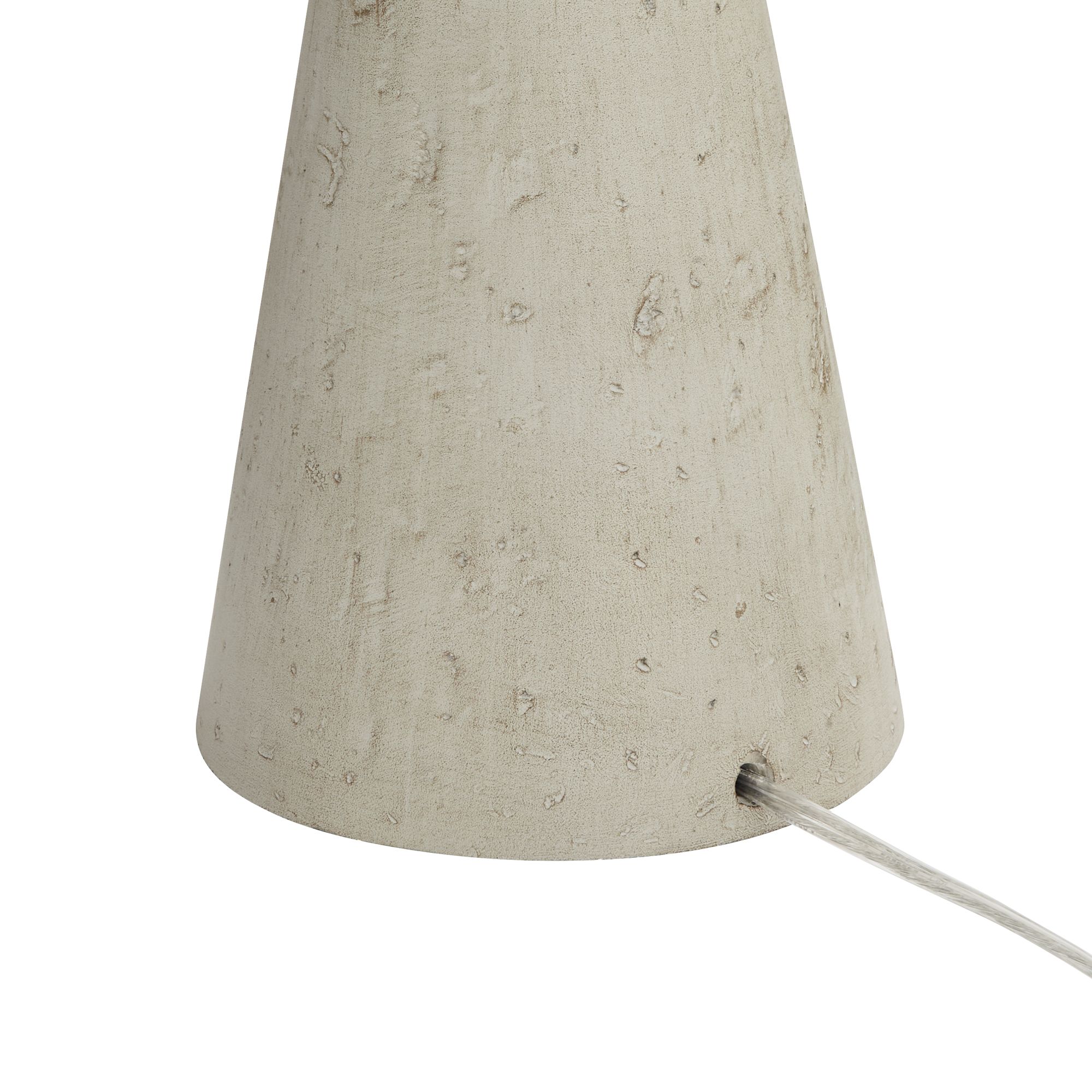 Possini Euro Claire 30" White and Grey Sculptural Modern Table Lamp in scene