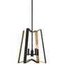 4_Possini Euro Clara 16" Wide Black and Gold 5-Light Pendant