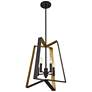 Watch A Video About the Possini Euro Clara 16 Wide Black and Gold 4 Light Pendant