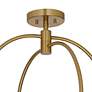 5_Possini Euro Clara 26" Wide Warm Brass 4-Light Ceiling Light more views
