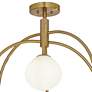 4_Possini Euro Clara 27" Wide Warm Brass 6-Light Ceiling Light more views