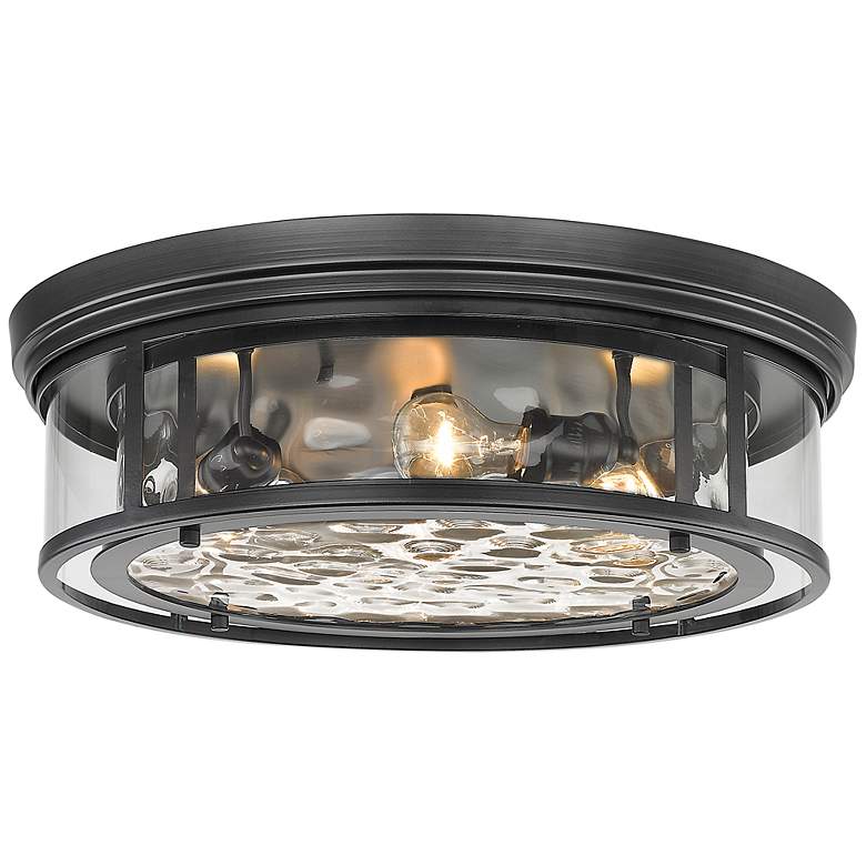 Image 3 Possini Euro Clarion 20 3/4" Wide Matte Black 4-Light Ceiling Light