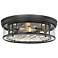 Possini Euro Clarion 20 3/4" Wide Matte Black 4-Light Ceiling Light