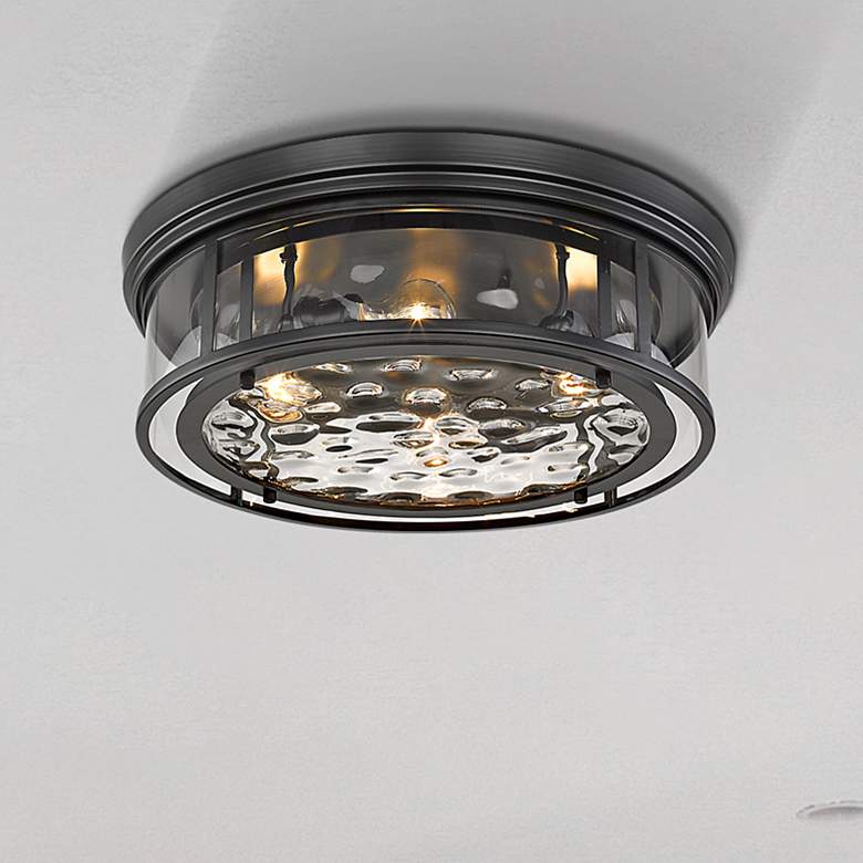 Image 2 Possini Euro Clarion 20 3/4" Wide Matte Black 4-Light Ceiling Light