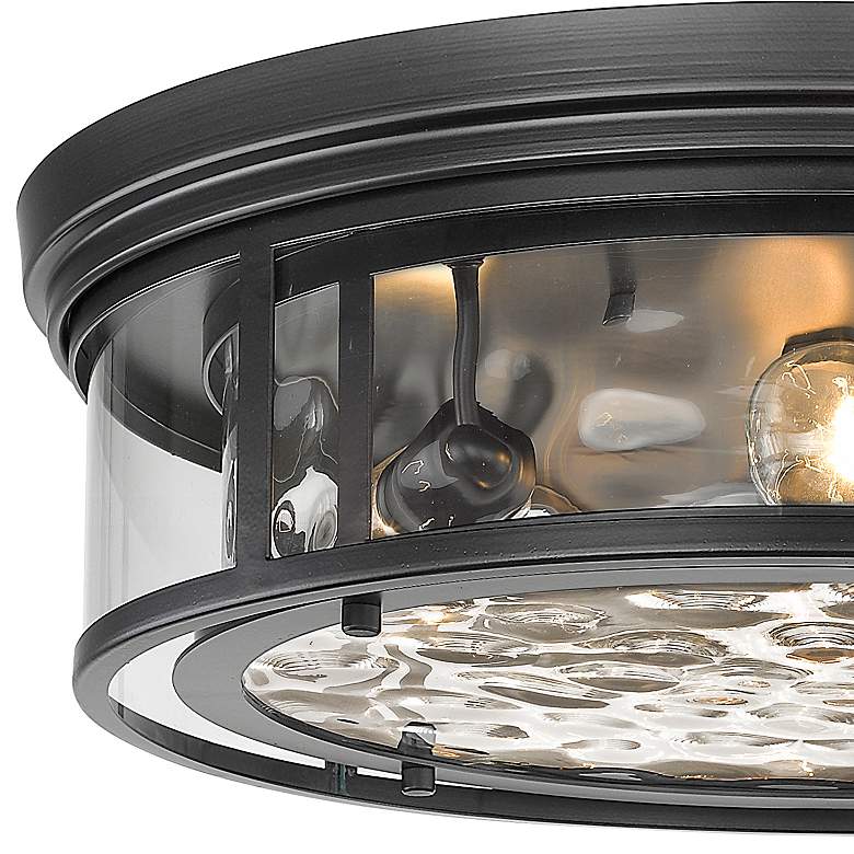 Image 4 Possini Euro Clarion 20 3/4" Wide Matte Black 4-Light Ceiling Light more views