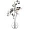 Possini Euro Clarity 18" High Twirling Chrome Wall Sconce