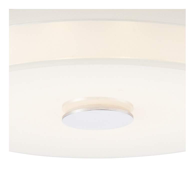 Image 3 Possini Euro Clarival 12 1/2" Wide Chrome LED Ceiling Light more views
