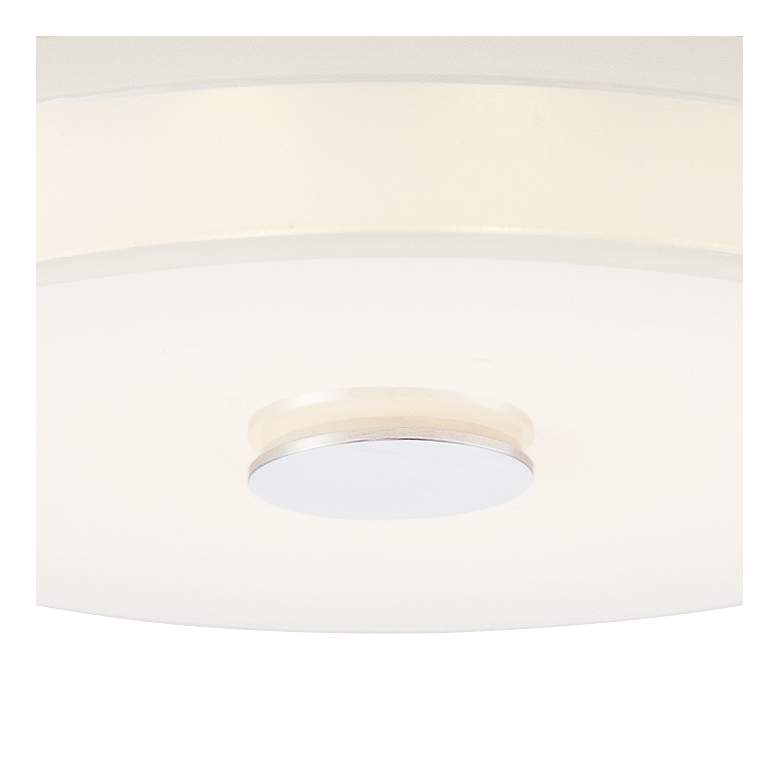 Image 3 Possini Euro Clarival 12 1/2 inch Wide Chrome LED Ceiling Light more views