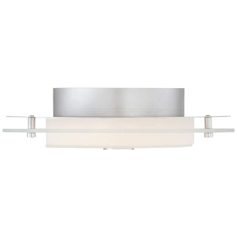 Image 5 Possini Euro Clarival 12 1/2 inch Wide Chrome LED Ceiling Light more views