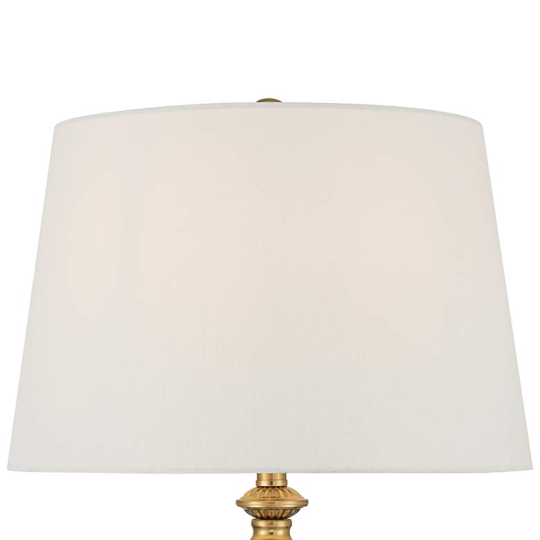 Image 4 Possini Euro Clarrissa 31 1/2" High Fluted Vase Pink Glass Table Lamp more views