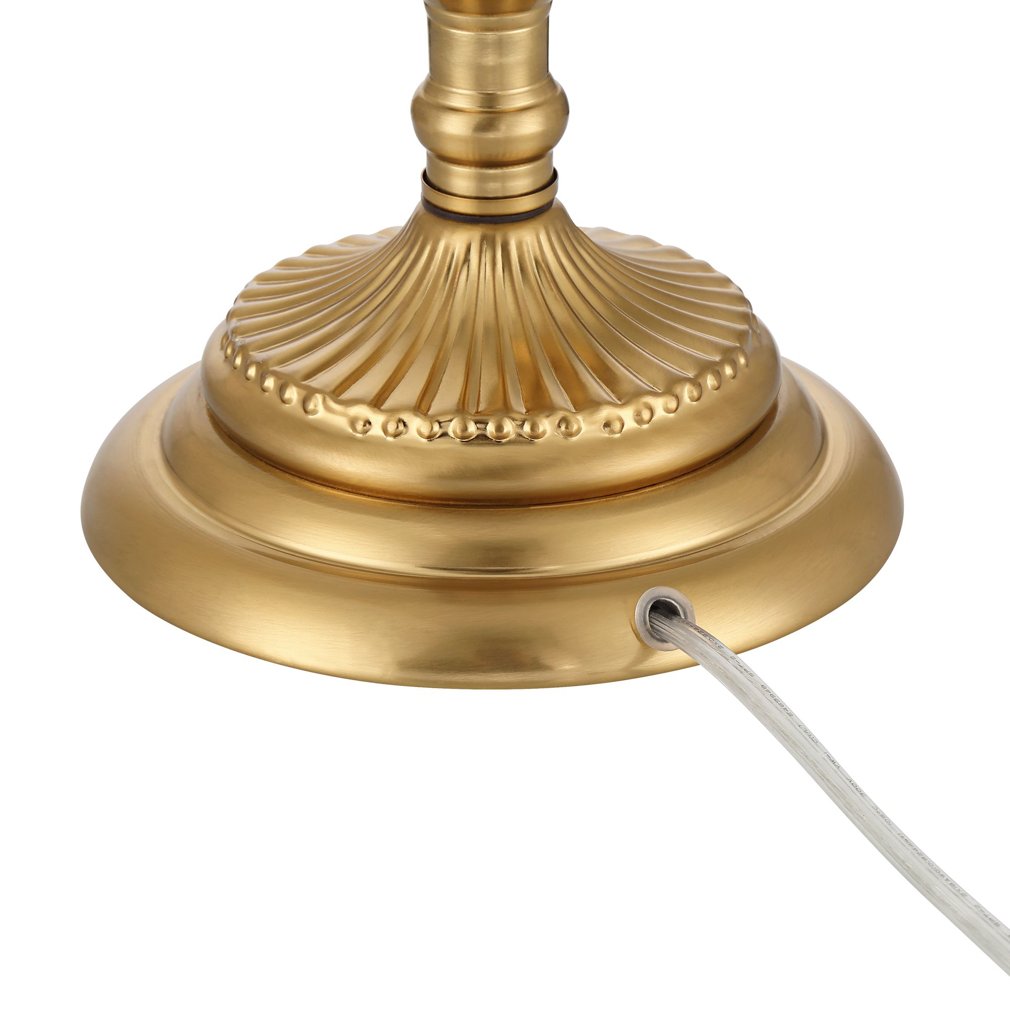 Watch A Video About the Possini Euro Clarrissa Fluted Vase Pink Glass Table Lamp