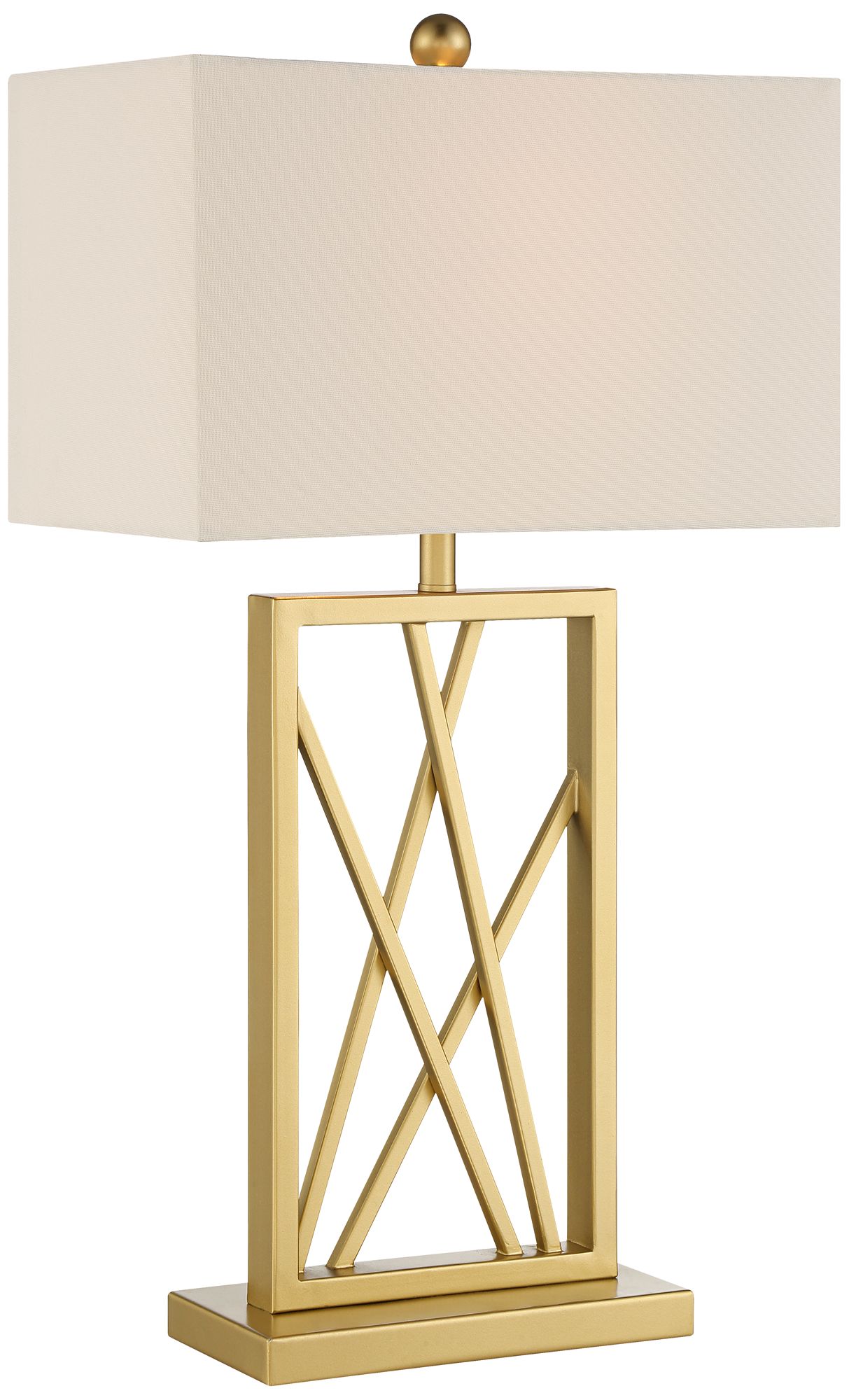 Image 2 Possini Euro Claudia 26 1/2" High Modern Square Gold Table Lamp