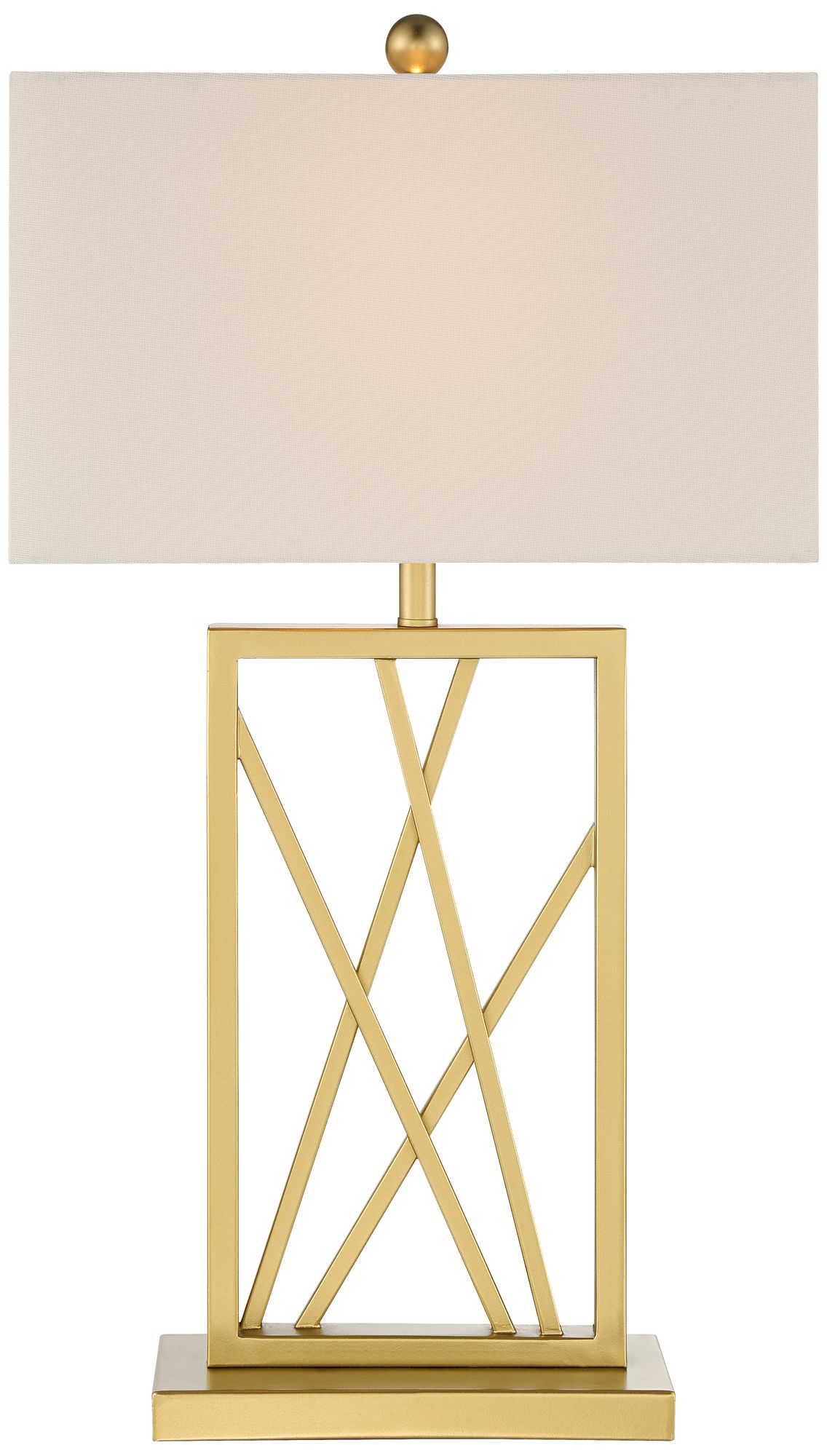 Image 7 Possini Euro Claudia 26 1/2" High Modern Square Gold Table Lamp more views