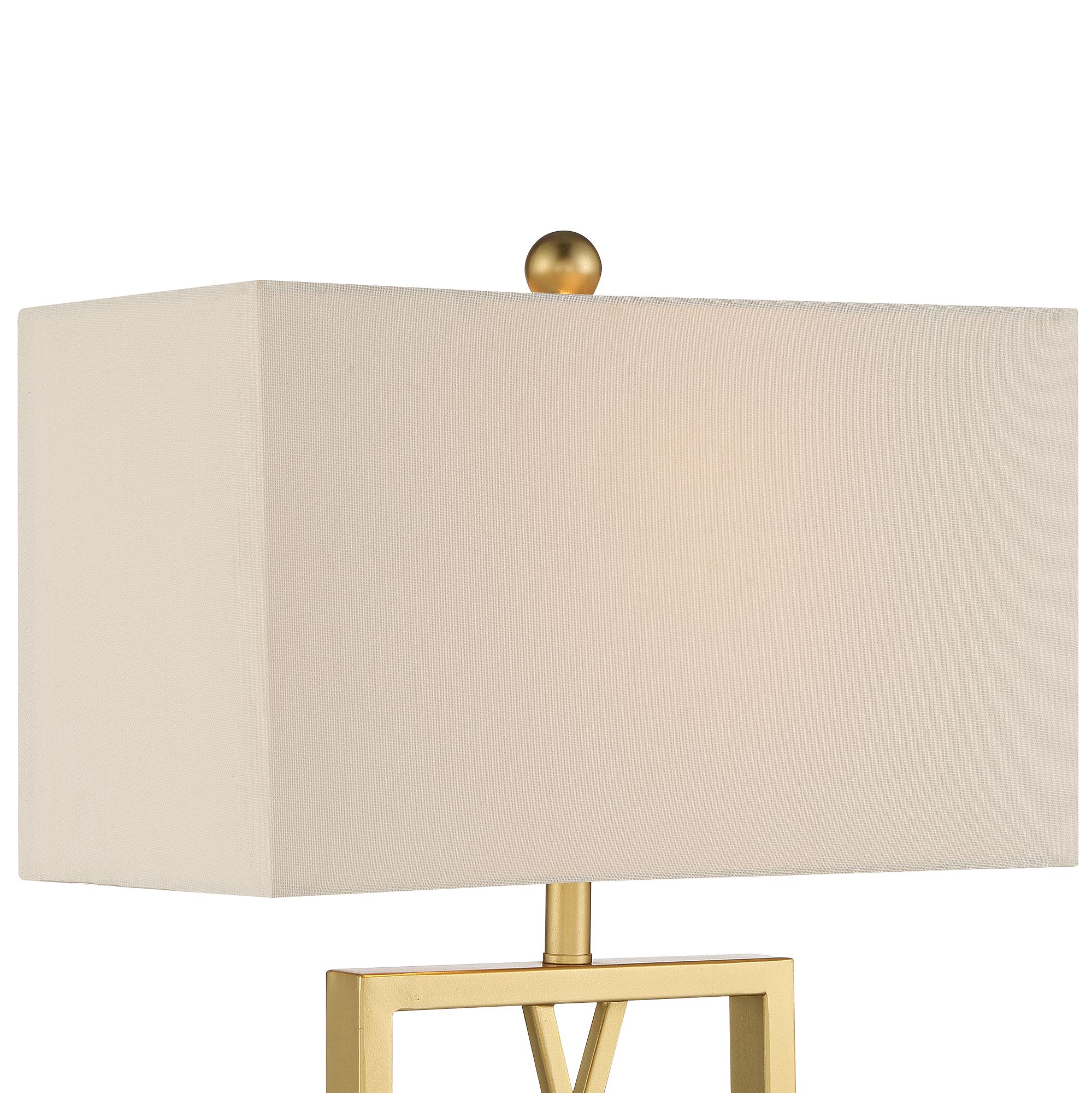 Image 3 Possini Euro Claudia Gold Open Metal Base Table Lamps Set of 2 more views