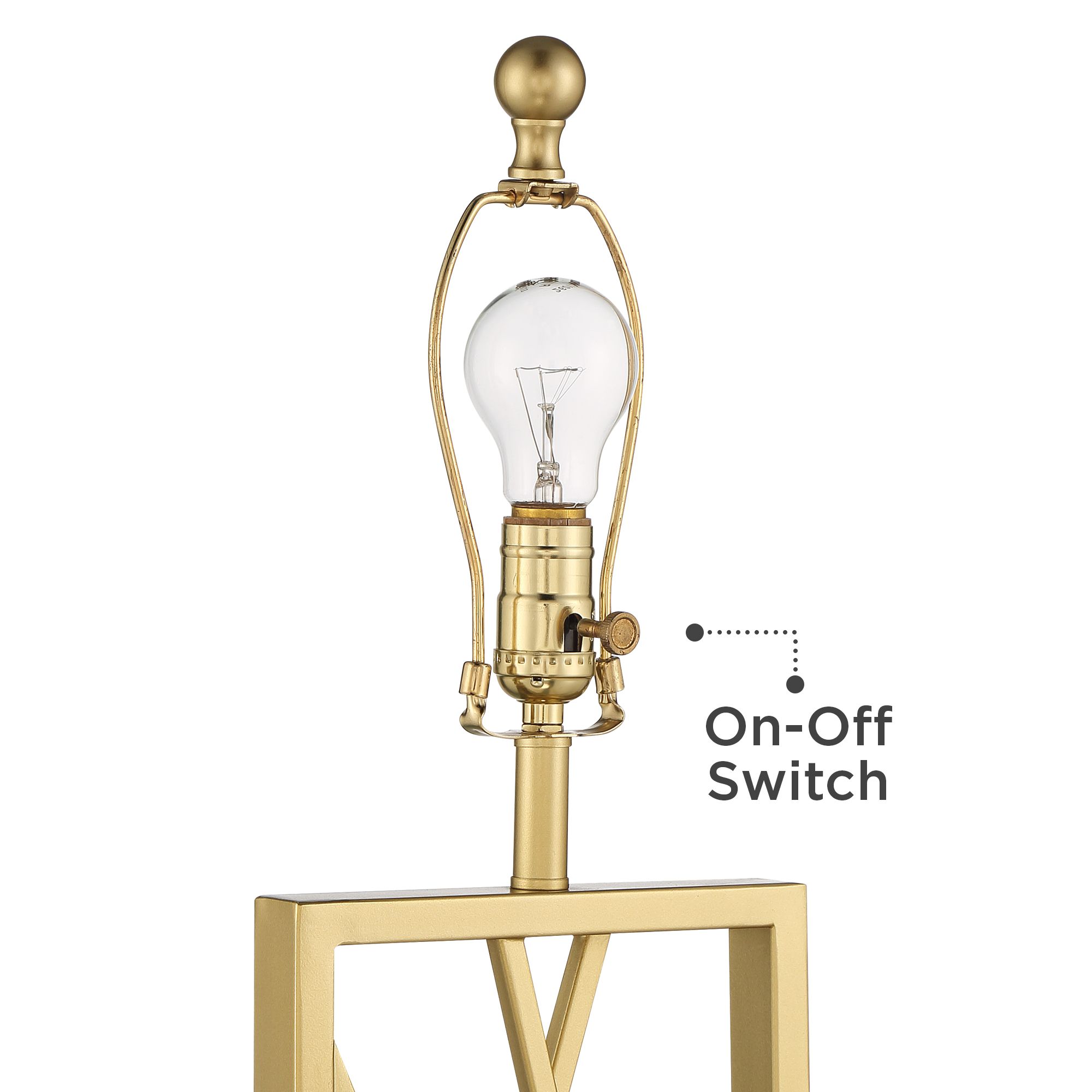 Image 4 Possini Euro Claudia Gold Open Metal Base Table Lamps Set of 2 more views