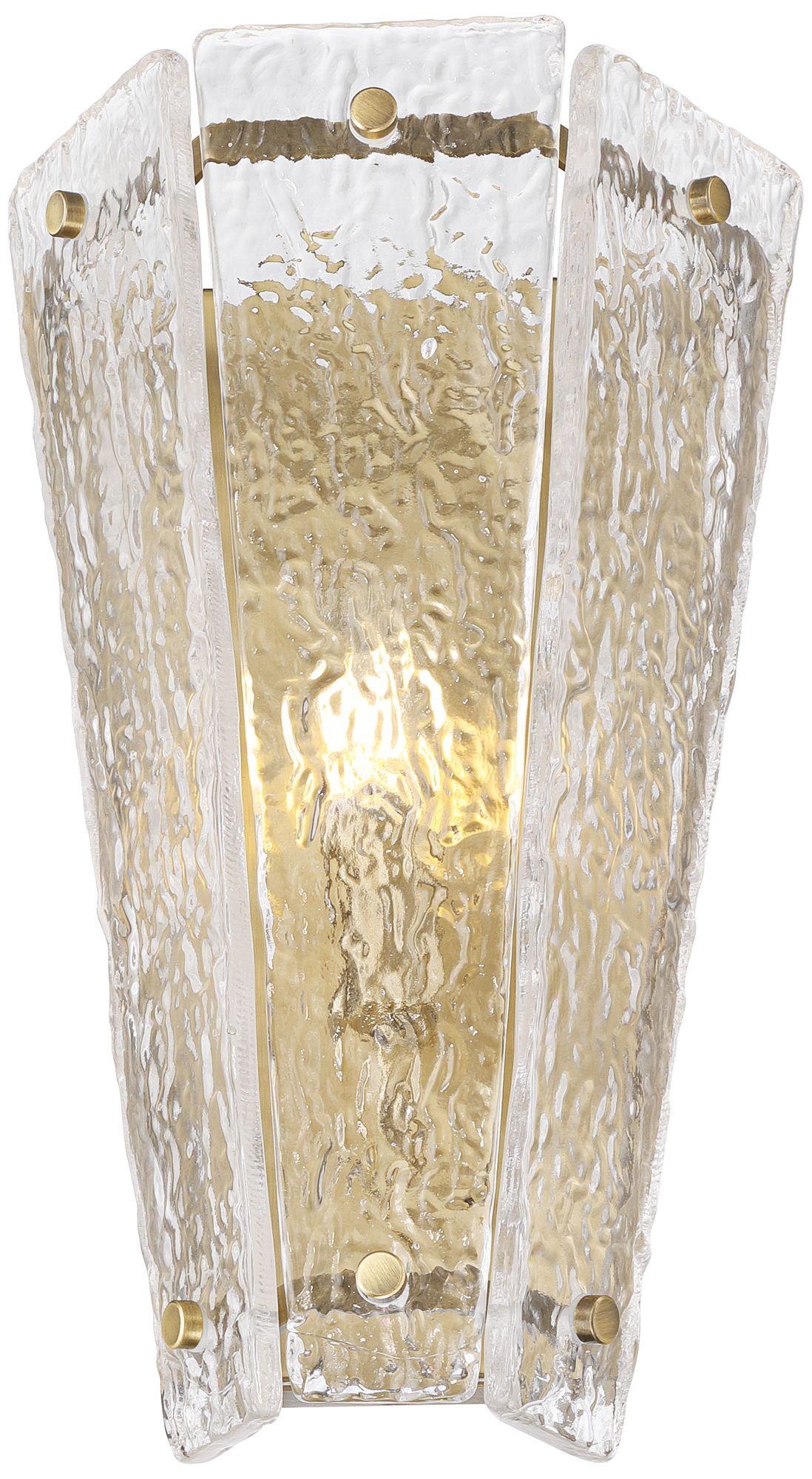 Thumbnail2 of Possini Euro Cleo 14" High Antique Brass and Clear Glass Wall Sconce