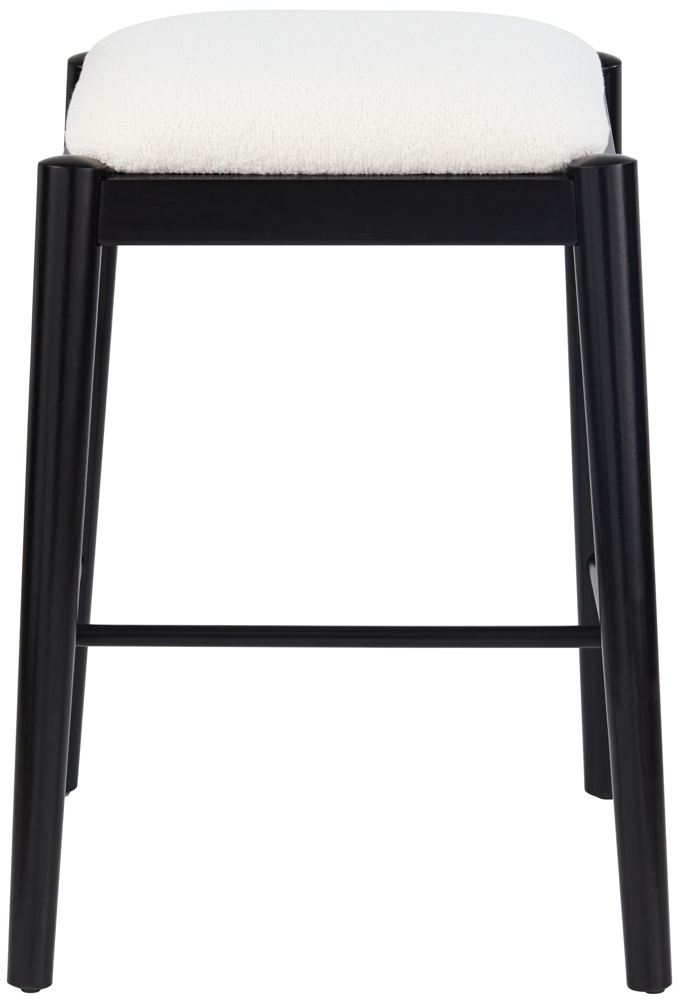 Image 6 Possini Euro Cleo 25 1/2"H Black White Backless Counter Stool Set of 2 more views