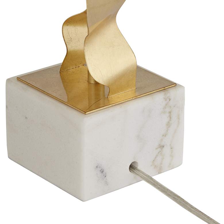 Image 7 Possini Euro Cleo 28 3/8" Marble Gold Abstract Sculpture Table Lamp more views