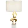 Possini Euro Cleo 28 3/8" Marble Gold Abstract Sculpture Table Lamp