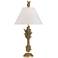 Possini Euro Cleo 33" High Faux Gold Leaf Finish Table Lamp