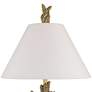 3_Possini Euro Cleo 33" High Faux Gold Leaf Finish Table Lamp more views