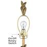 4_Possini Euro Cleo 33" High Faux Gold Leaf Finish Table Lamp more views