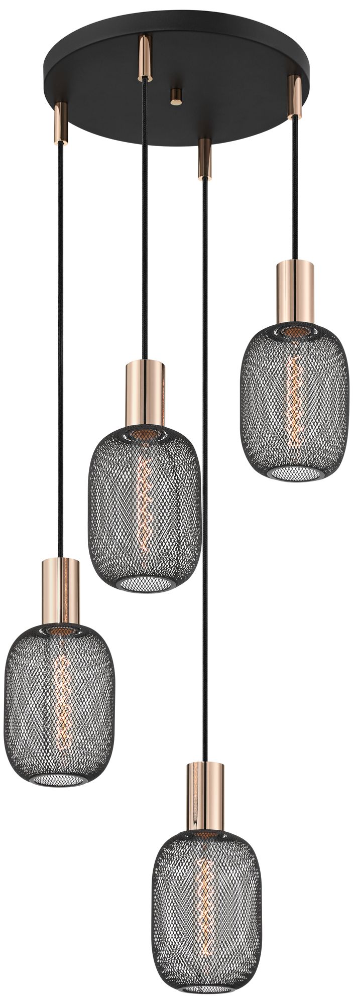 Watch A Video About the Possini Euro Coburn Black Mesh Multi Light Pendant