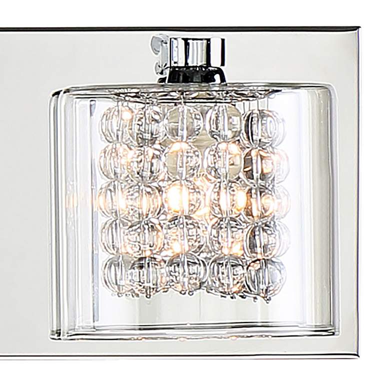 Image 3 Possini Euro Coco 20 1/2" Wide Chrome 3-Light LED Bath Light more views