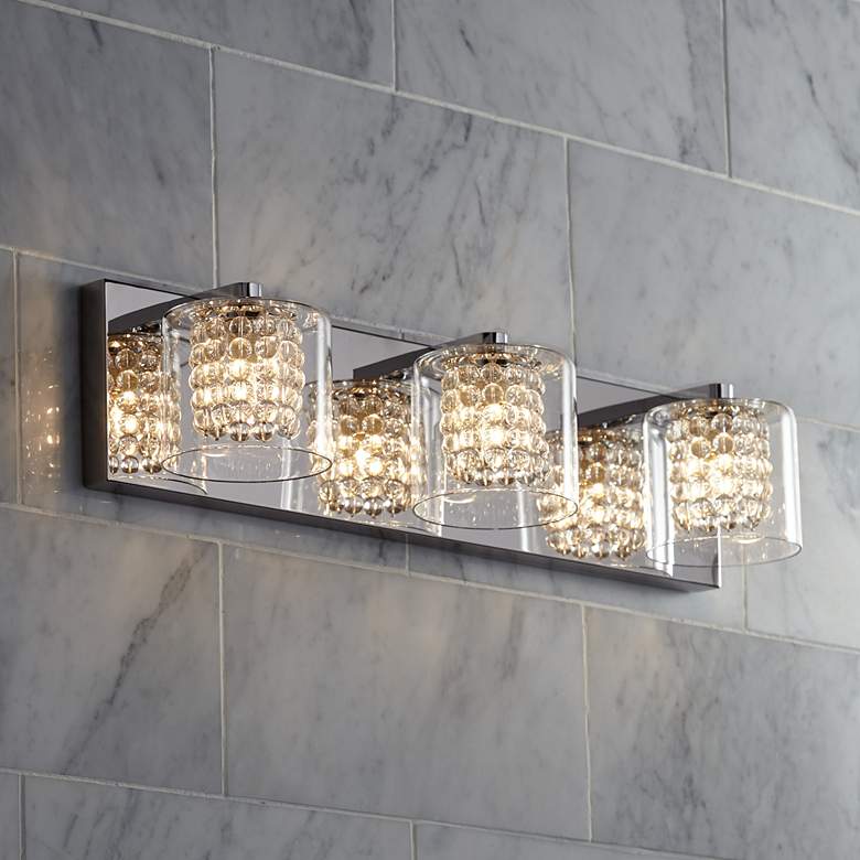Image 5 Possini Euro Coco 20 1/2" Wide Chrome 3-Light LED Bath Light more views