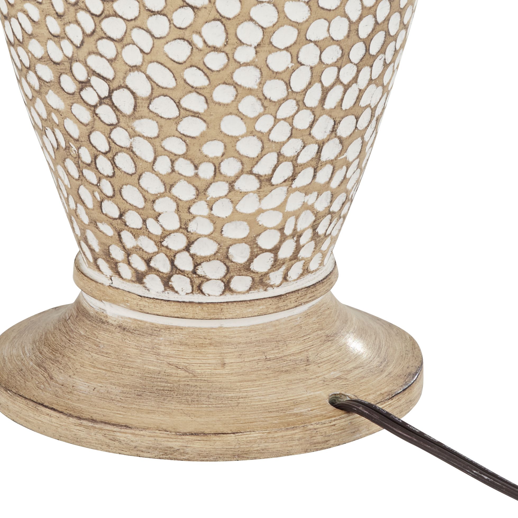 Image 7 Possini Euro Cody 24 1/2" Textured Pebble Beige Table Lamps Set of 2 more views