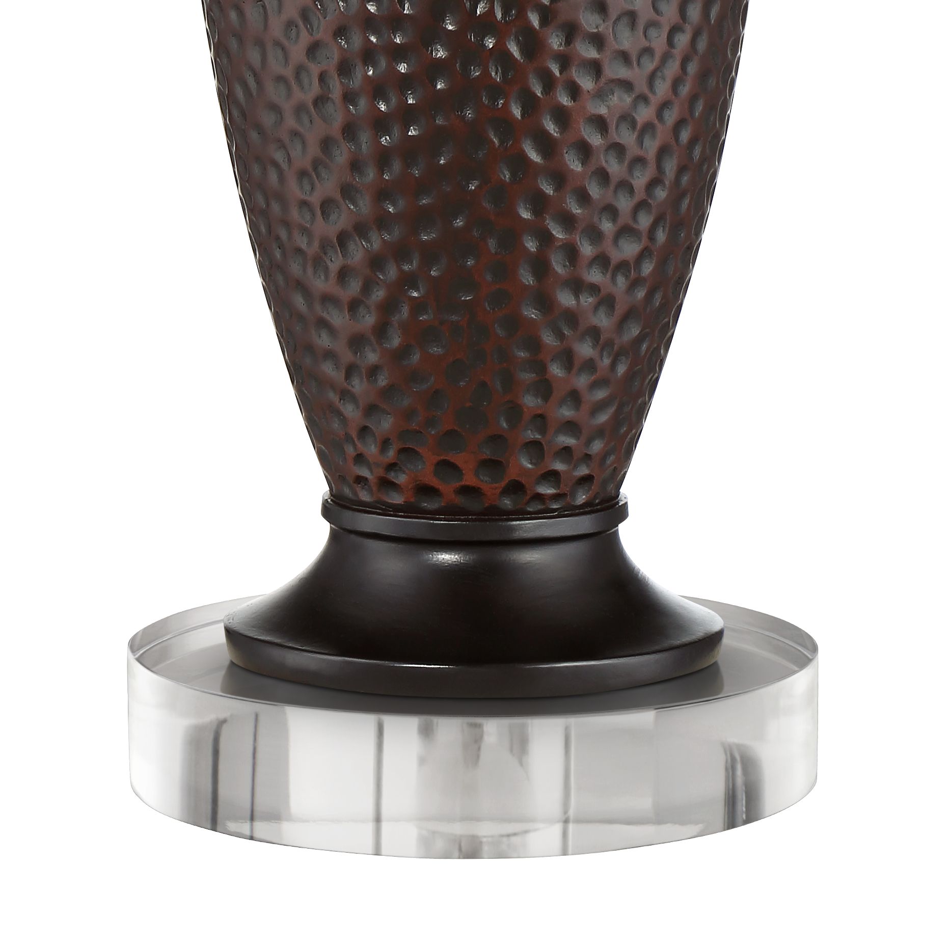 Image 4 Possini Euro Cody 27 1/2" Bronze Table Lamps Set with Acrylic Risers more views