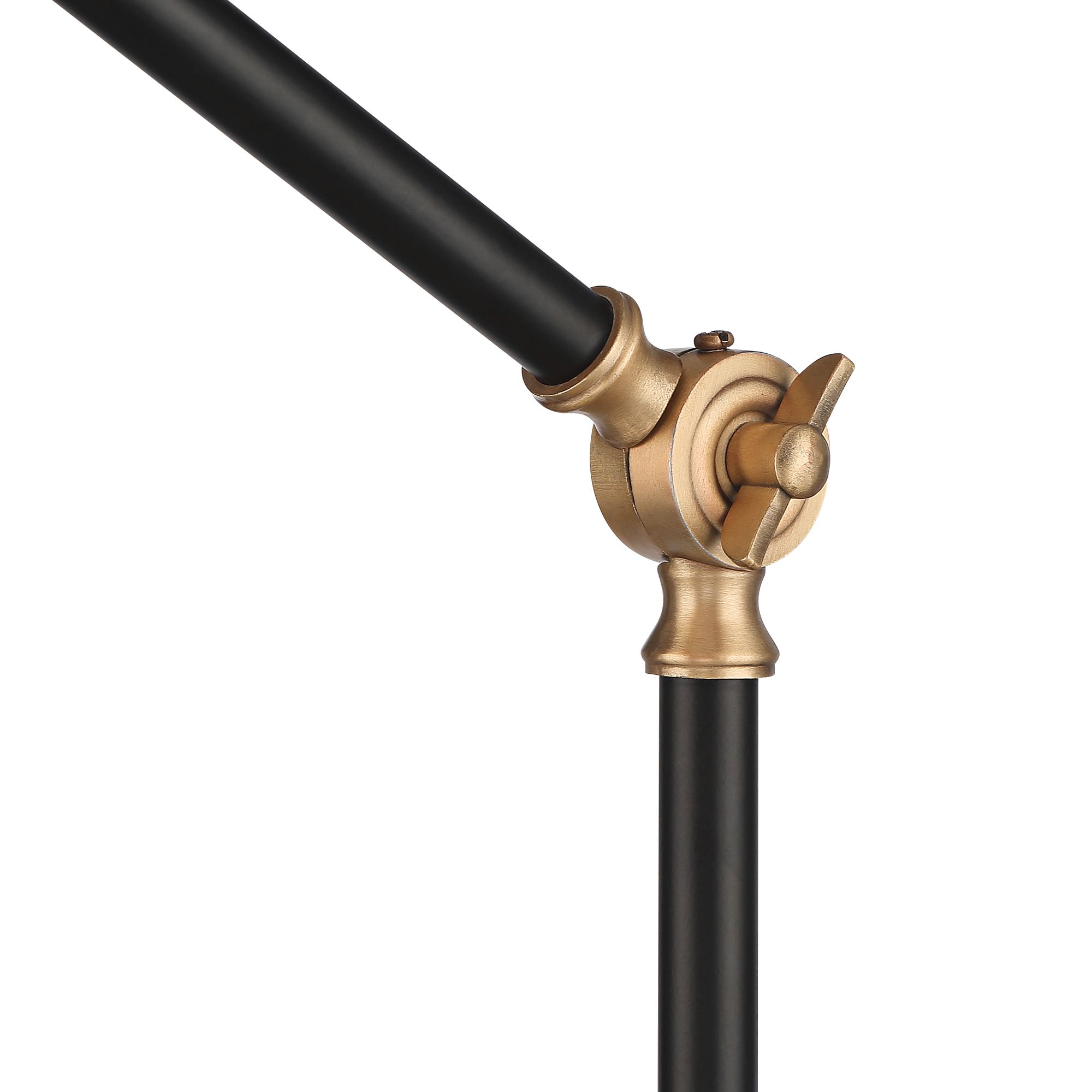 Image 7 Possini Euro Colborne 28" Black Gold Mid-Century Modern USB Desk Lamp more views