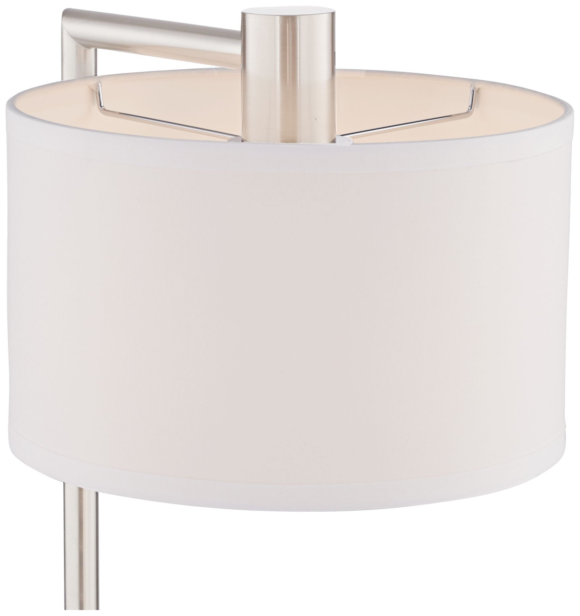 Image 3 Possini Euro Colby 21" Nickel USB and Outlet Desk Lamps Set of 2 more views