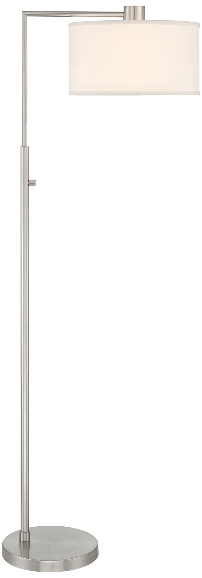 Image 2 Possini Euro Colby 61" High Brushed Nickel Downbridge Floor Lamp
