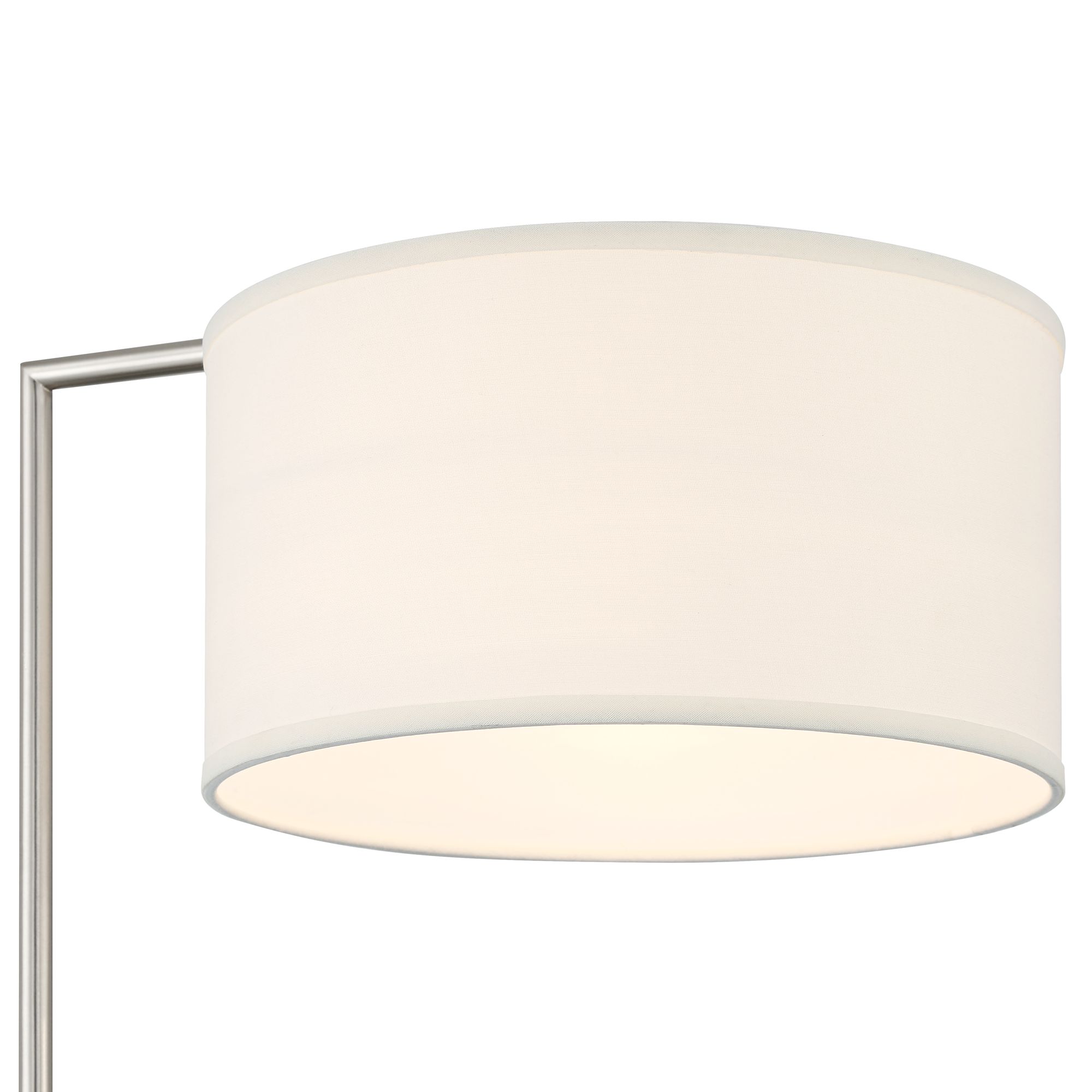 Image 3 Possini Euro Colby 61" High Brushed Nickel Downbridge Floor Lamp more views
