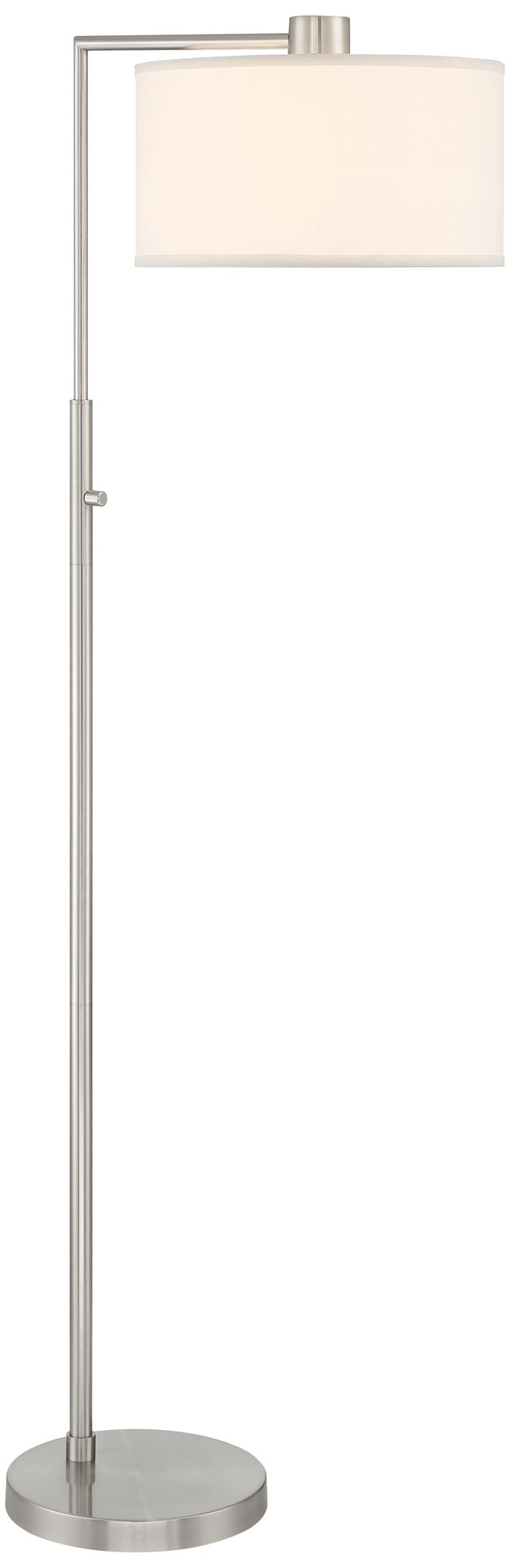 Possini Euro Colby 61" High Brushed Nickel Downbridge Floor Lamp